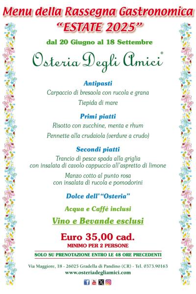 Rassegna Gastr. Estate 2025